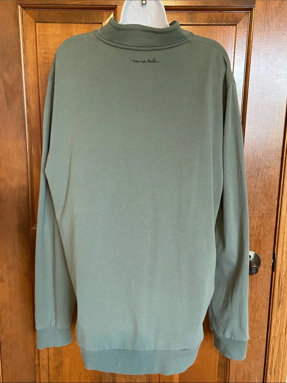 TravisMathew Cloud 2.0 Quarter Zip Pullover olive green Golf Casual Size X Large